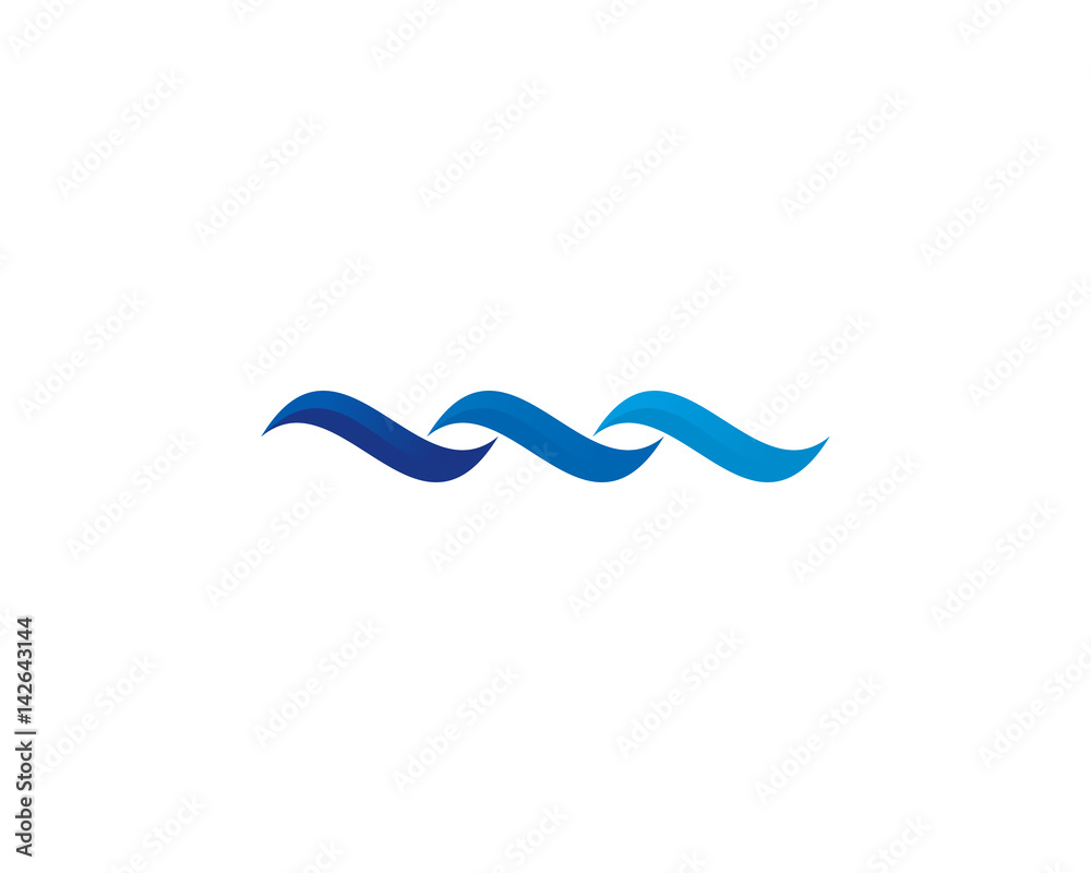 Three Wave Icon Logo Design Element Three Wave Icon Logo Design Element