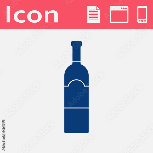 kitchen icon of wine bottle
