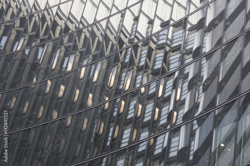 Modern facade of a skyscraper