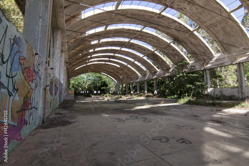 Abandoned industrial interior