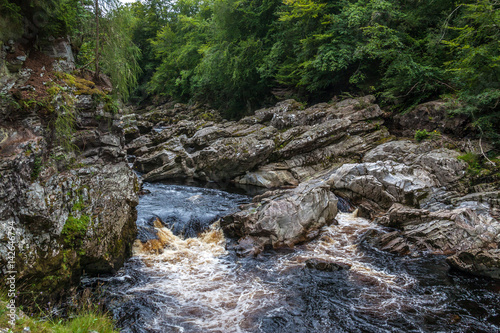 Fototapeta Findhorn river flowing through Highlands