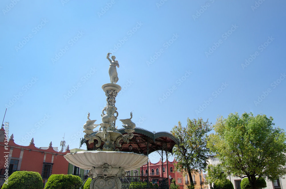 Mexican colonial fountain