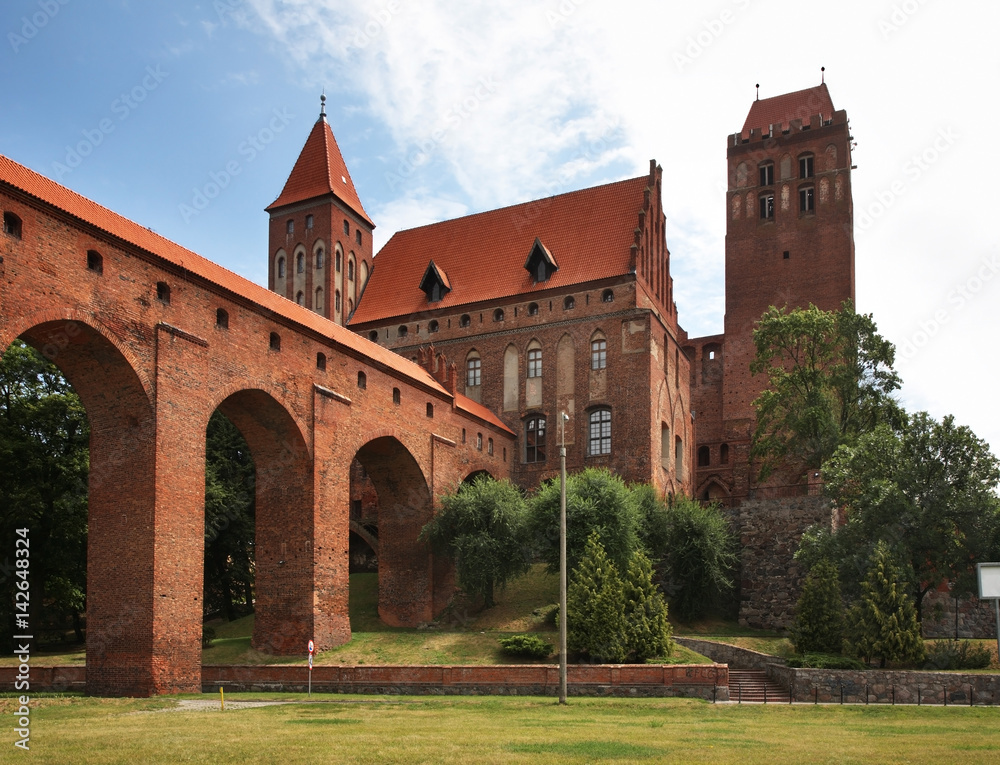 Castle of Teutonic Order - residence of Bishopric of Pomesania in Kwidzyn. Poland