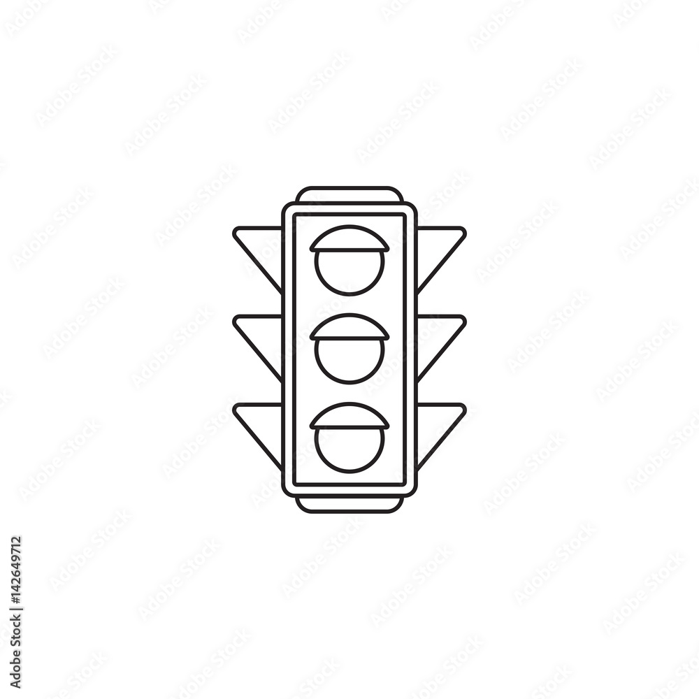 traffic light line icon, outline vector logo, linear pictogram i traffic light line icon, outline vector logo, linear pictogram i