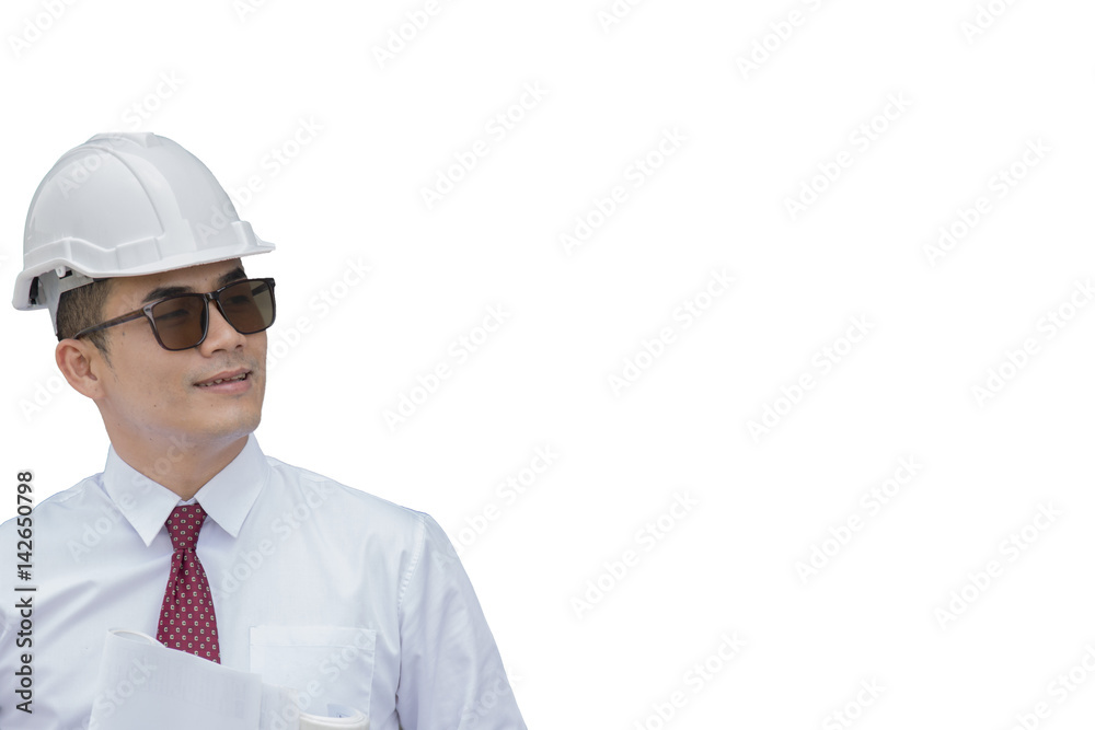 Engineer man on white background Engineer man on white background