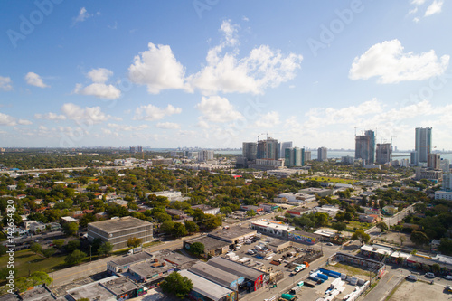 Aerial photo of Wynwood Miami Florida