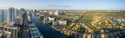 Aerial image of Hollywood Florida photo