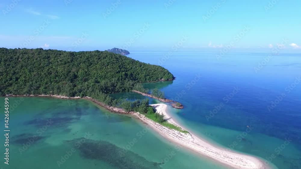 Aerial View of Paradise Island. Asian Nature. 4K Aerial View of Paradise Island. Asian Nature. 4K