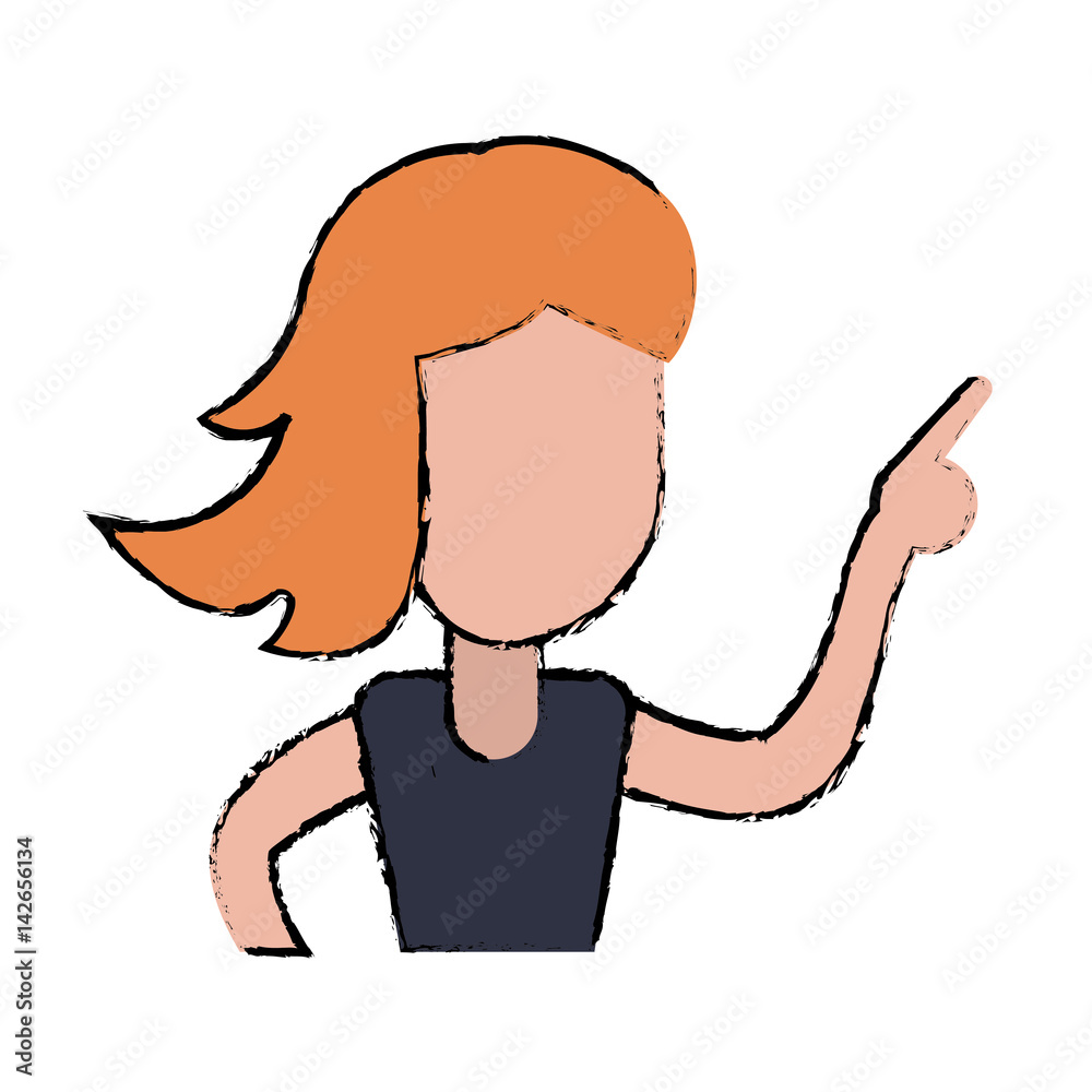 Obraz premium female funny dancing entertain vector illustration eps 10