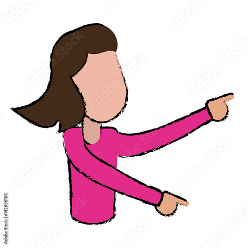 female funny dancing entertain vector illustration eps 10