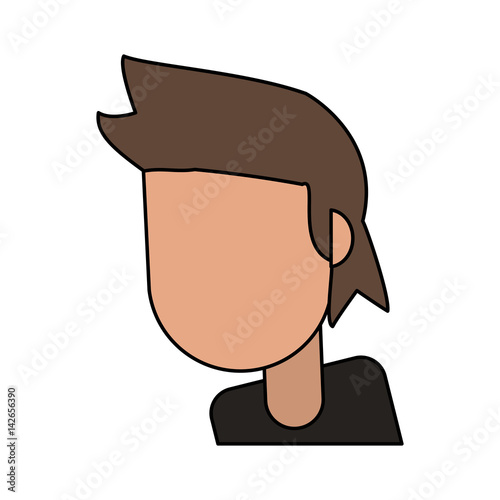 portrait male cartoon image vector illustration eps 10