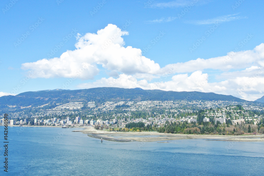 Scenic View of Vancouver City During Summer in Canada