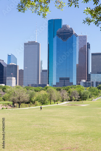 Landscape of Downtown Houston city, Texas with modern building. © duydophotography