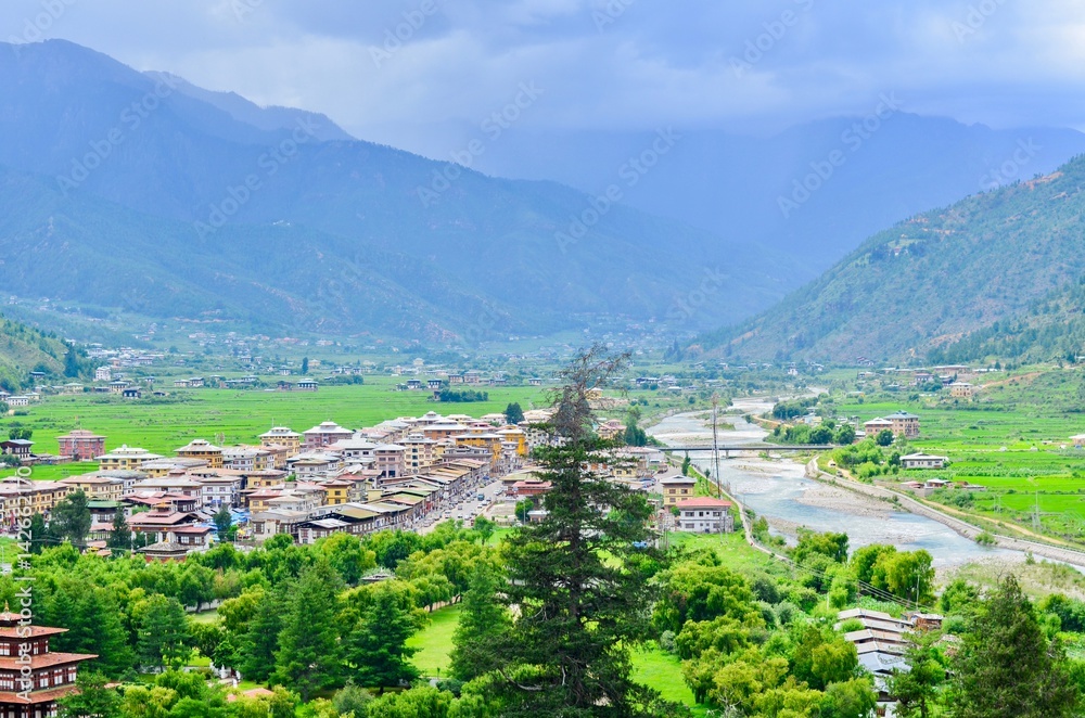 Breathtaking View of Paro Valley in Bhutan