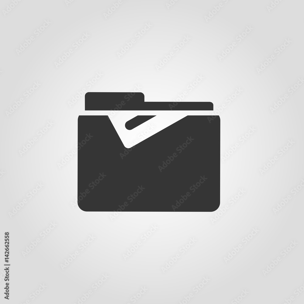 Trendy Folder icon - Flat glyph Trendy Folder icon - Flat glyph