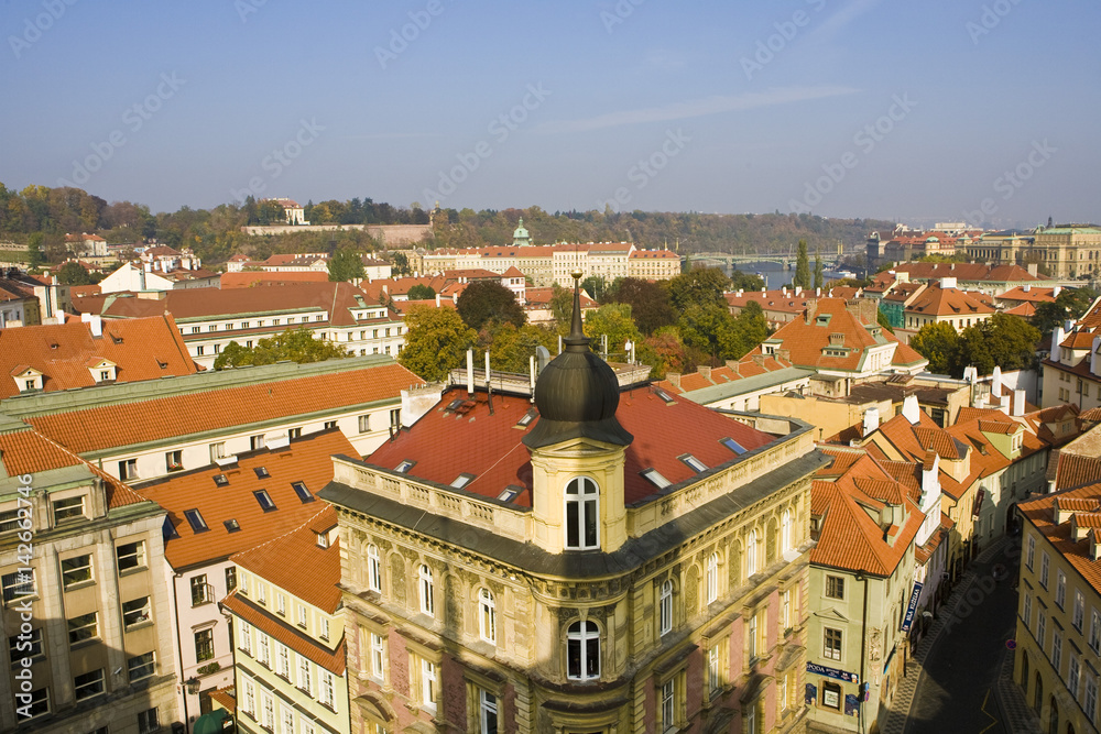 Obraz premium Prague. Red roofs