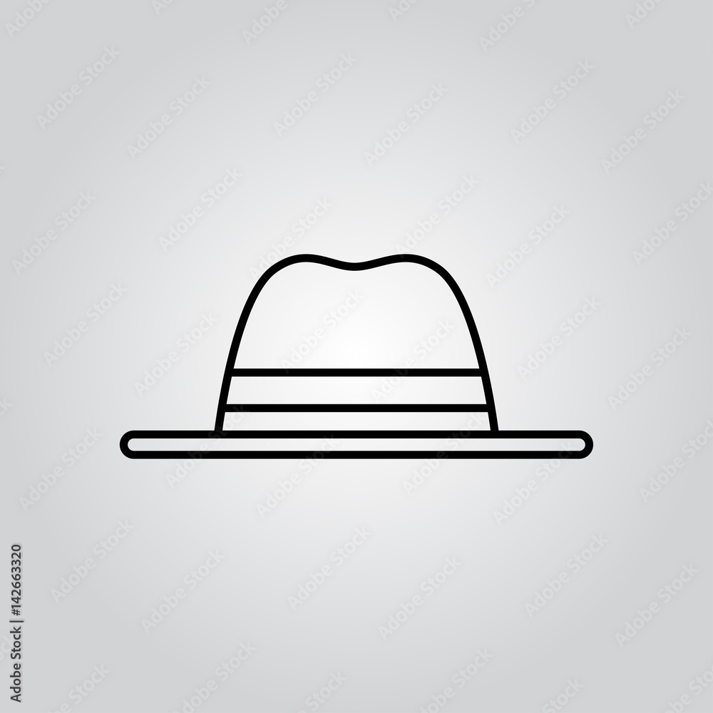 Fototapeta premium men hat icon
