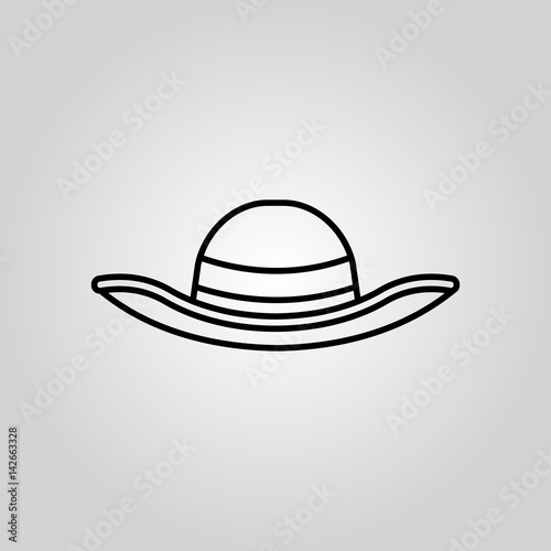 woman hat icon