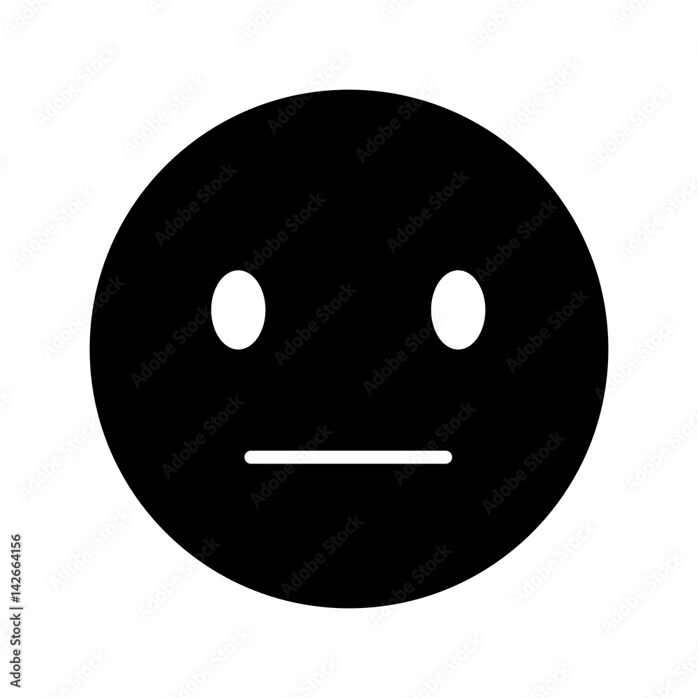 Fototapeta premium comic face emoticon isolated icon vector illustration design