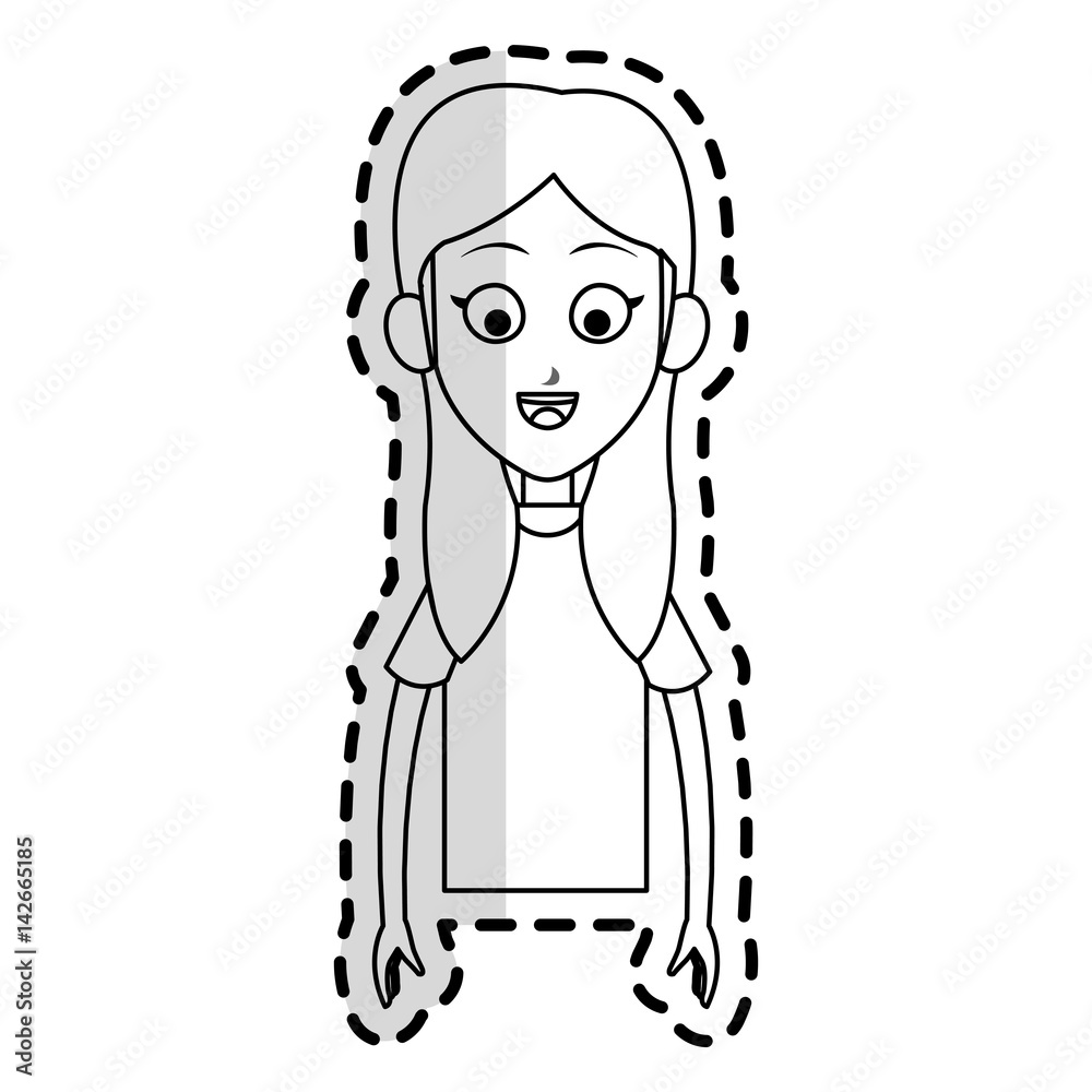happy girl kid or child icon image vector illustration design happy girl kid or child icon image vector illustration design
