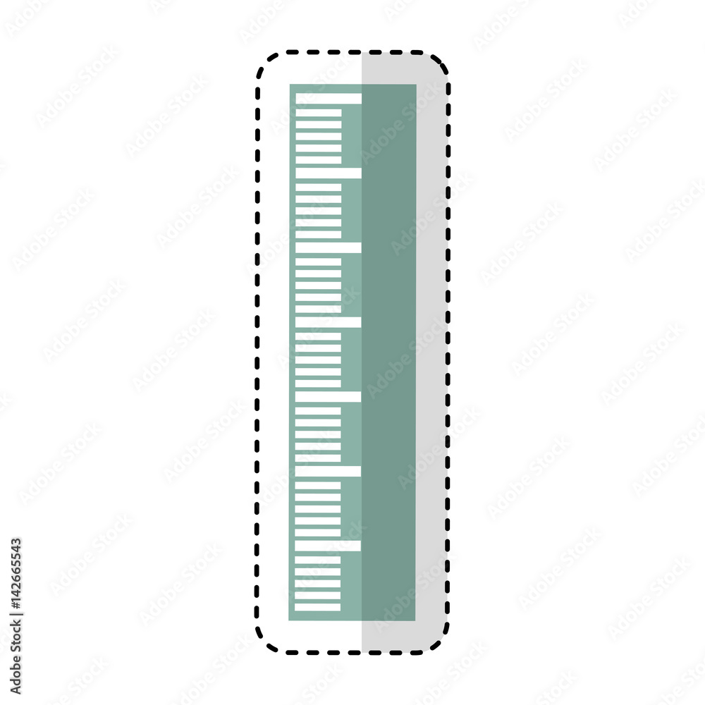 rule school supply icon vector illustration design