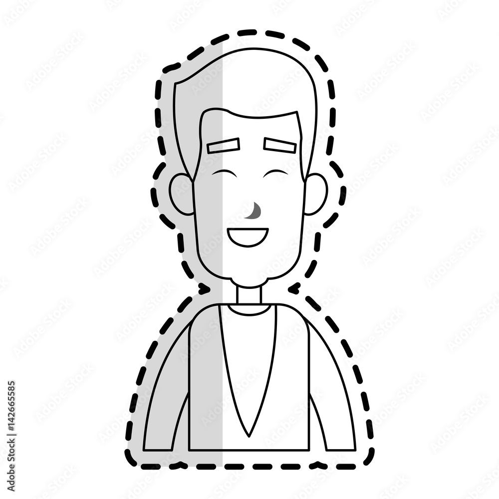 happy man cartoon icon image vector illustration design happy man cartoon icon image vector illustration design