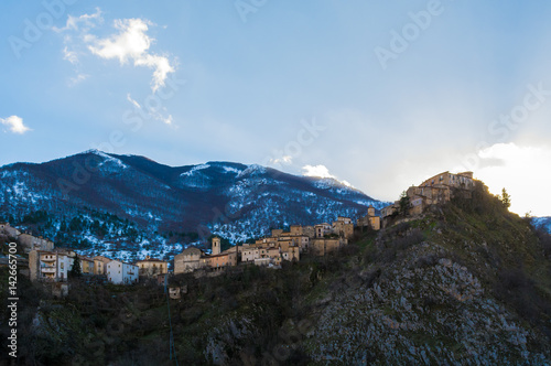 Villalago  Abruzzo  Italy  - A charming little medieval village in the province of L Aquila  situated in the gorges of Sagittarius  between Lake Scanno and Lago di San Domenico.