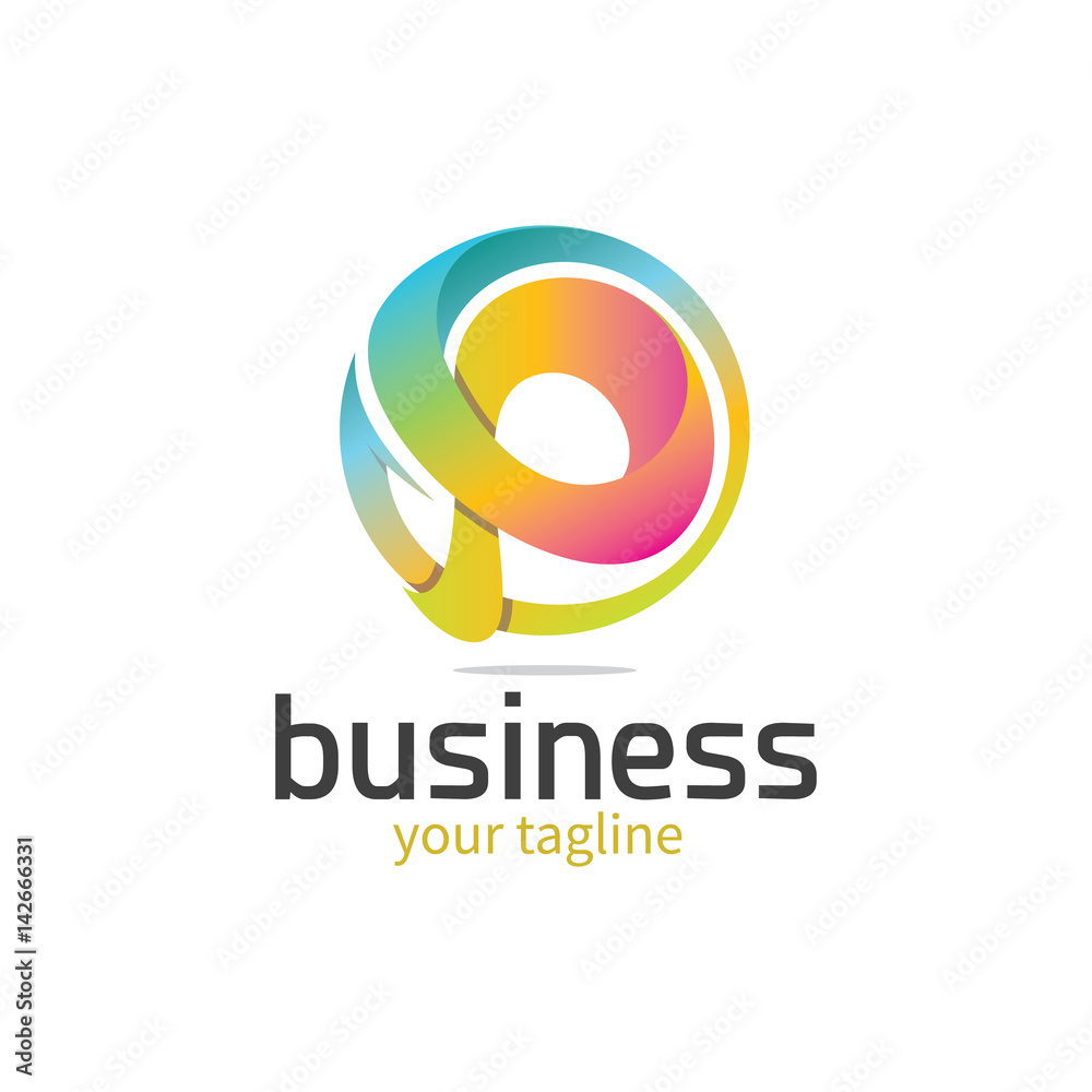 3d Colourful Letter 'p' Logo 3d Colourful Letter 'p' Logo