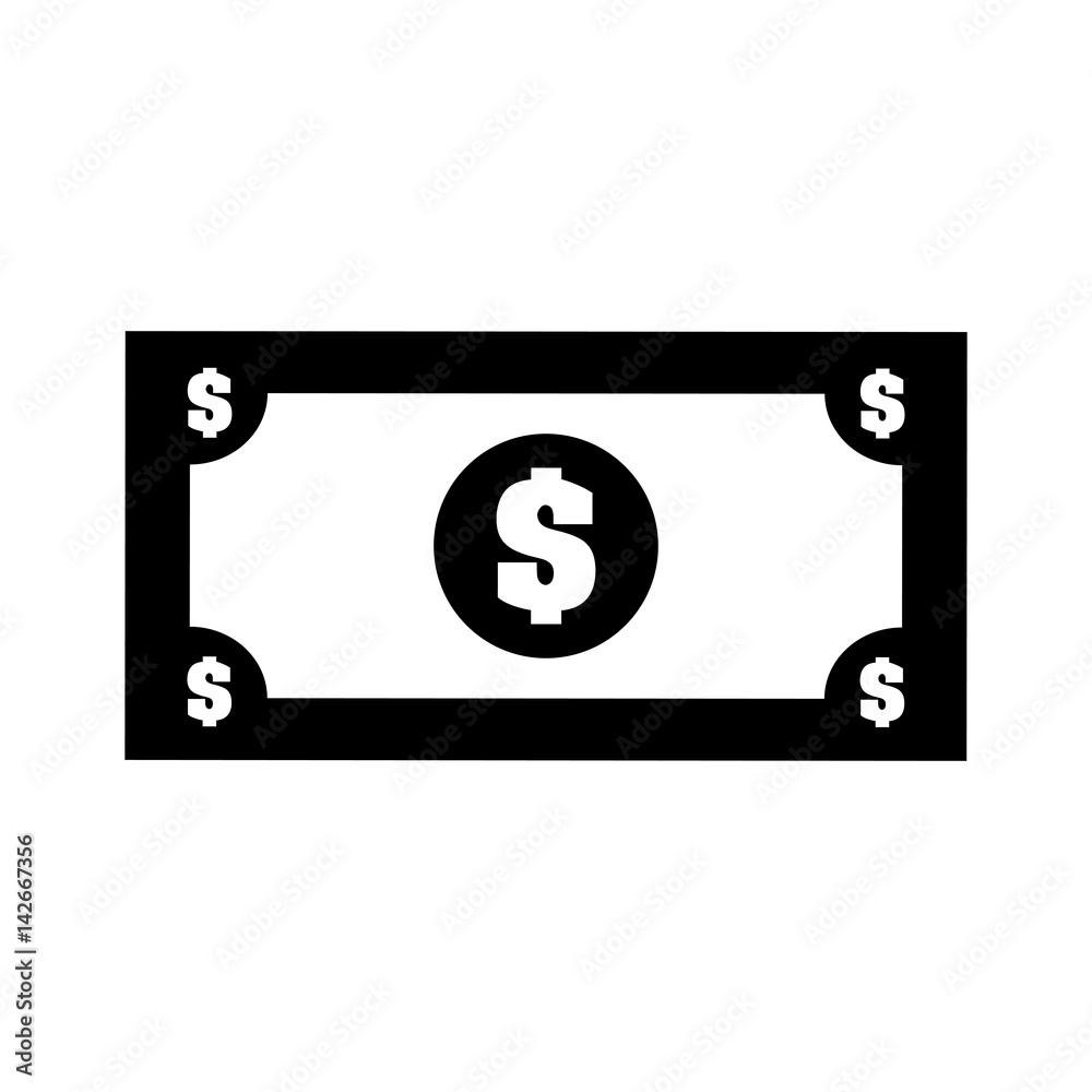bill money isolated icon vector illustration design bill money isolated icon vector illustration design