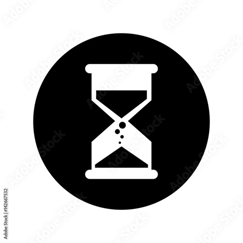 sandglass time isolated icon vector illustration design