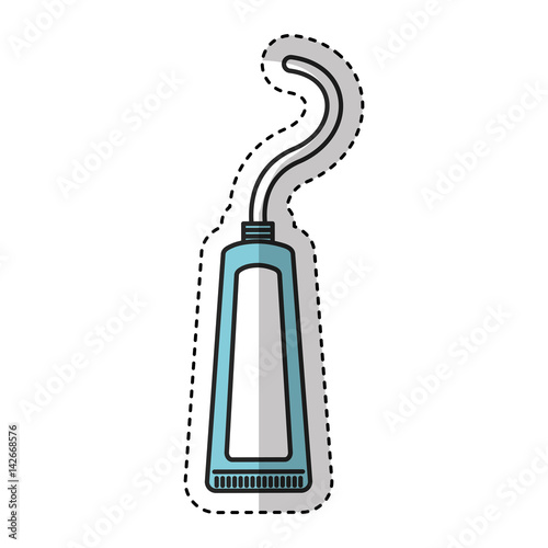 toothpaste cream isolated icon vector illustration design