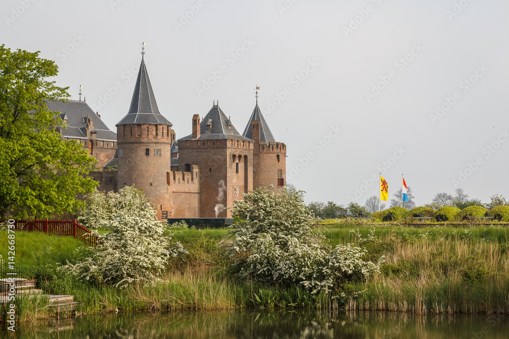 Medieval castle in Muiden, Netherlands
