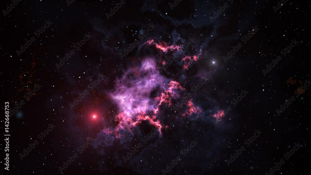 Space animation background with nebula, stars. The Milky Way, the Galaxy and the Nebula Space animation background with nebula, stars. The Milky Way, the Galaxy and the Nebula