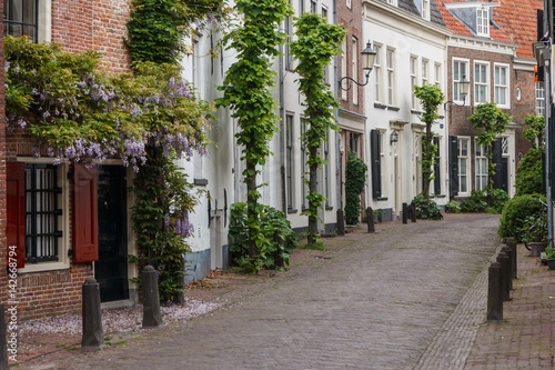 Street in the historic old town of Amersfoort, Netherlands © lic0001