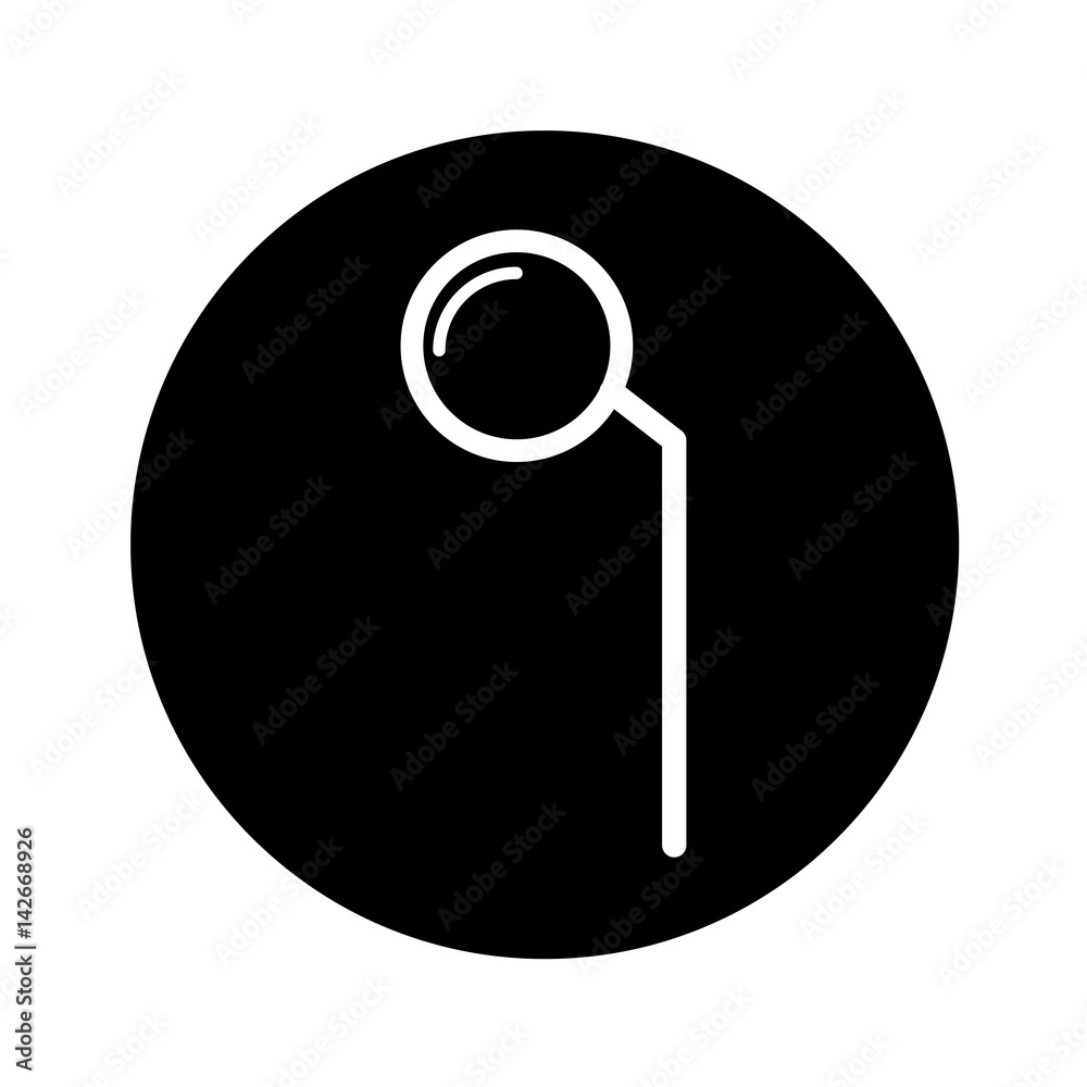Dental mirror isolated icon vector illustration design Dental mirror isolated icon vector illustration design