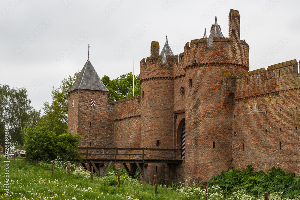 Medieval Doornenburg castle, Netherlands