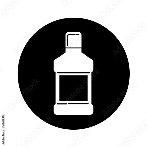 mouthwash bottle isolated icon vector illustration design