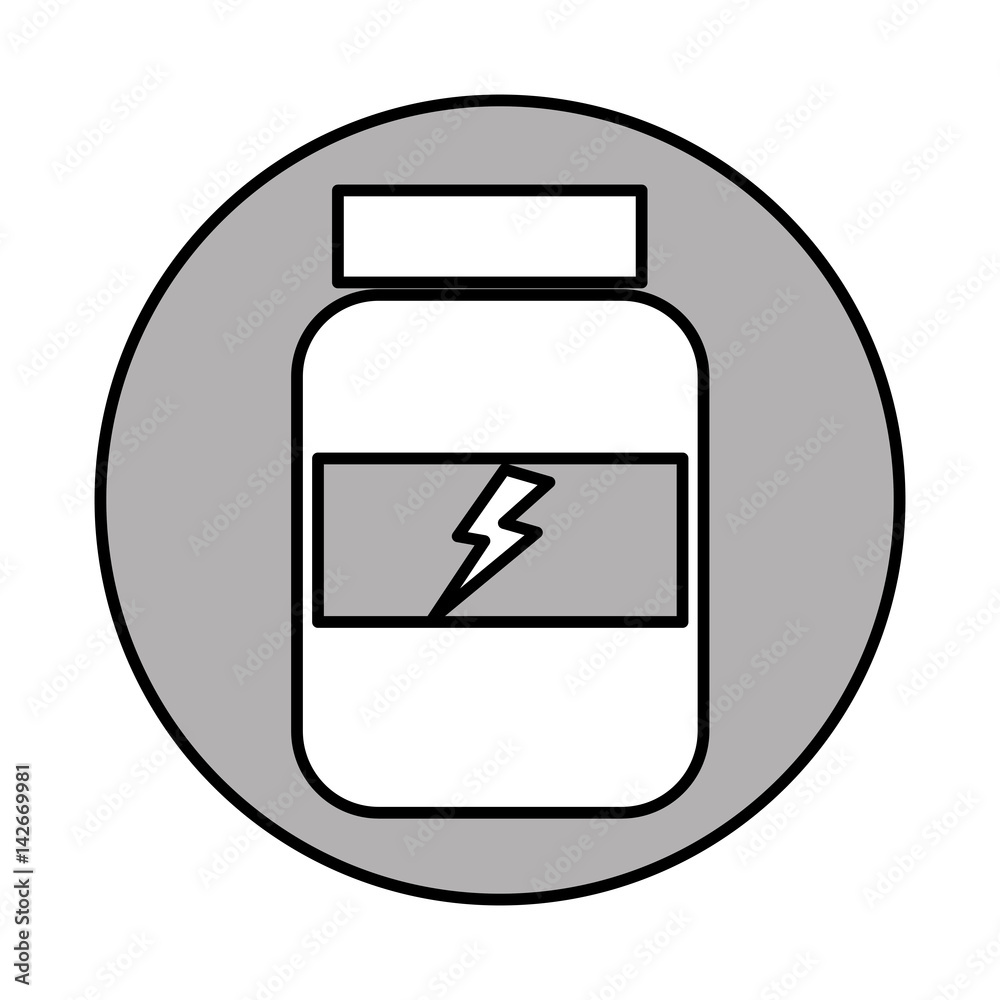 protein bottle isolated icon vector illustration design