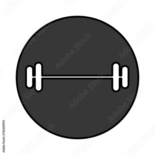 weight lifting device icon vector illustration design