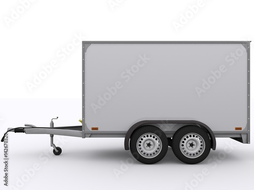 Small Trailer isolated photo