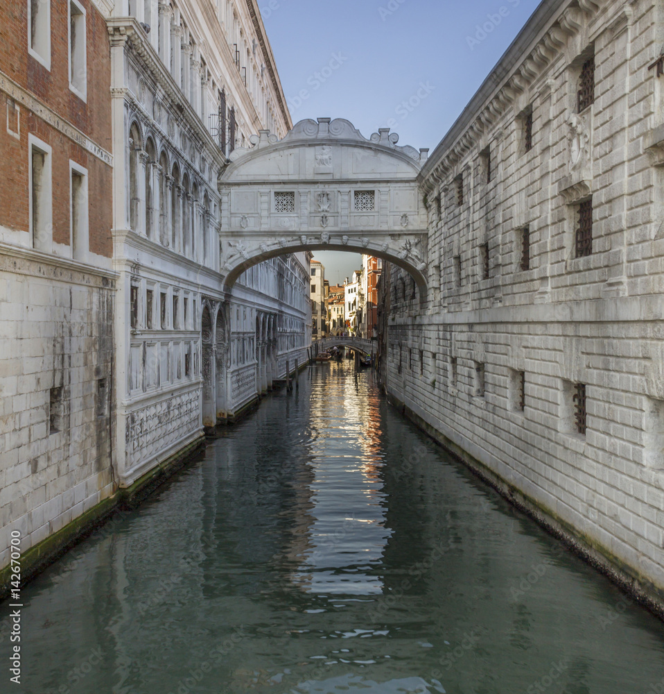 Bridge of Sighs, Ponte dei Sospiri in Venezia, Venice Italy