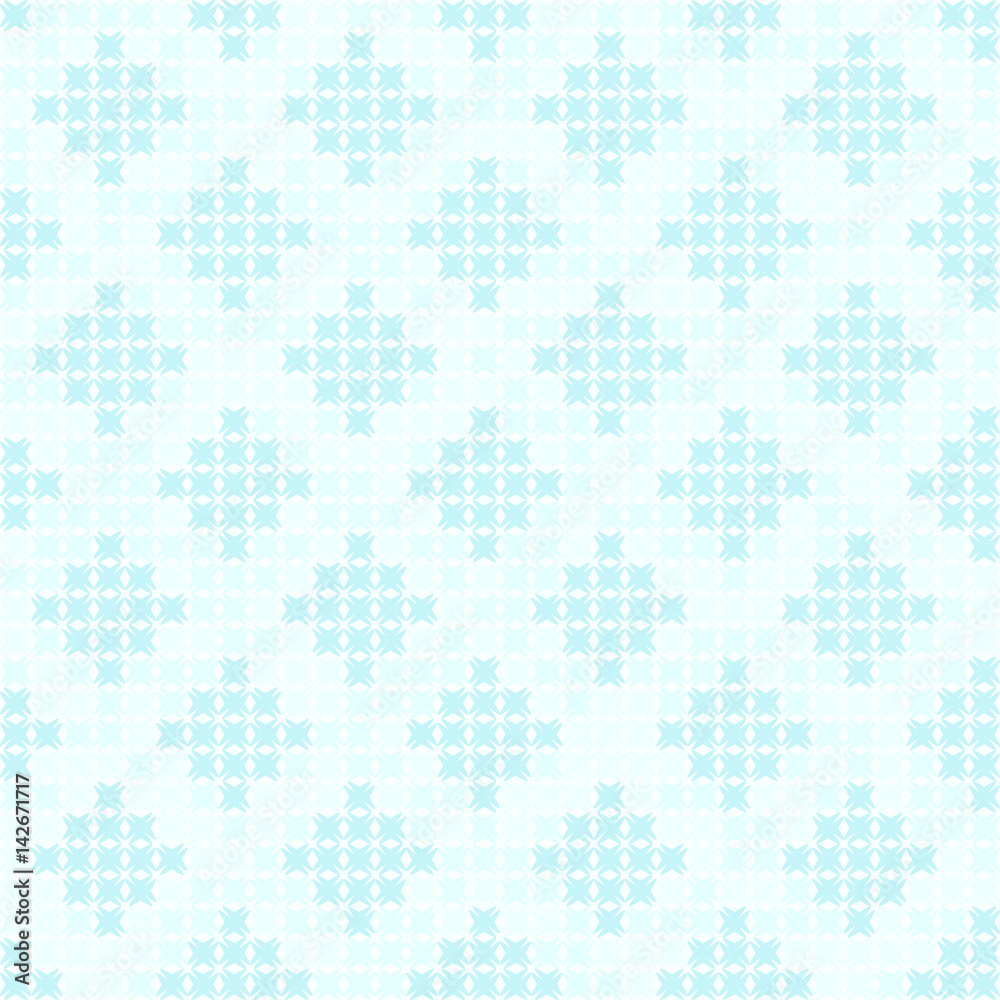 Cyan diamond pattern. Seamless vector