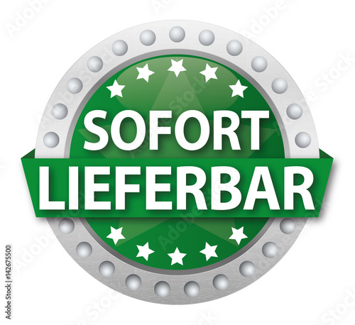 Button Sofort lieferbar, grün photo