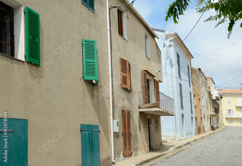 Street in the Corsican village Cargese © OlegMit