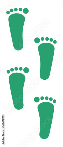 barefoot footsteps