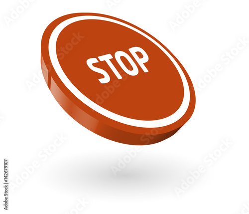 Knopf stop taste button