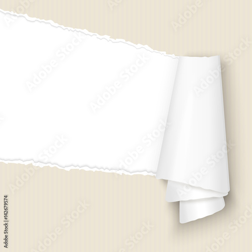 ripped open paper brown cardboard