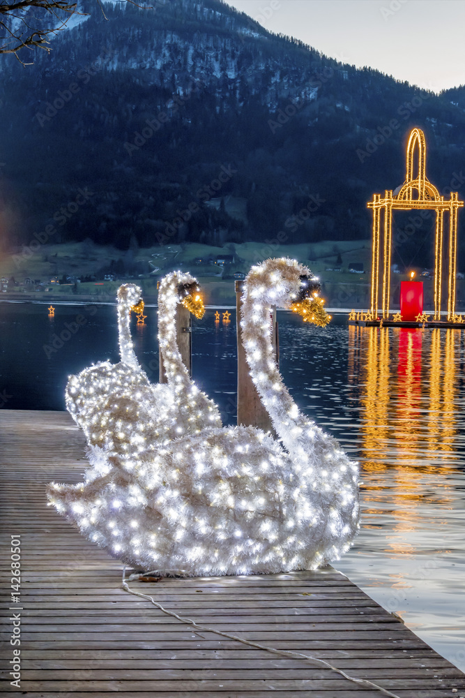 Obraz premium St. Wolfgang, Österreich, Weihnachten