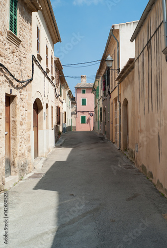 Alley in Alc  dia on Mallorca island