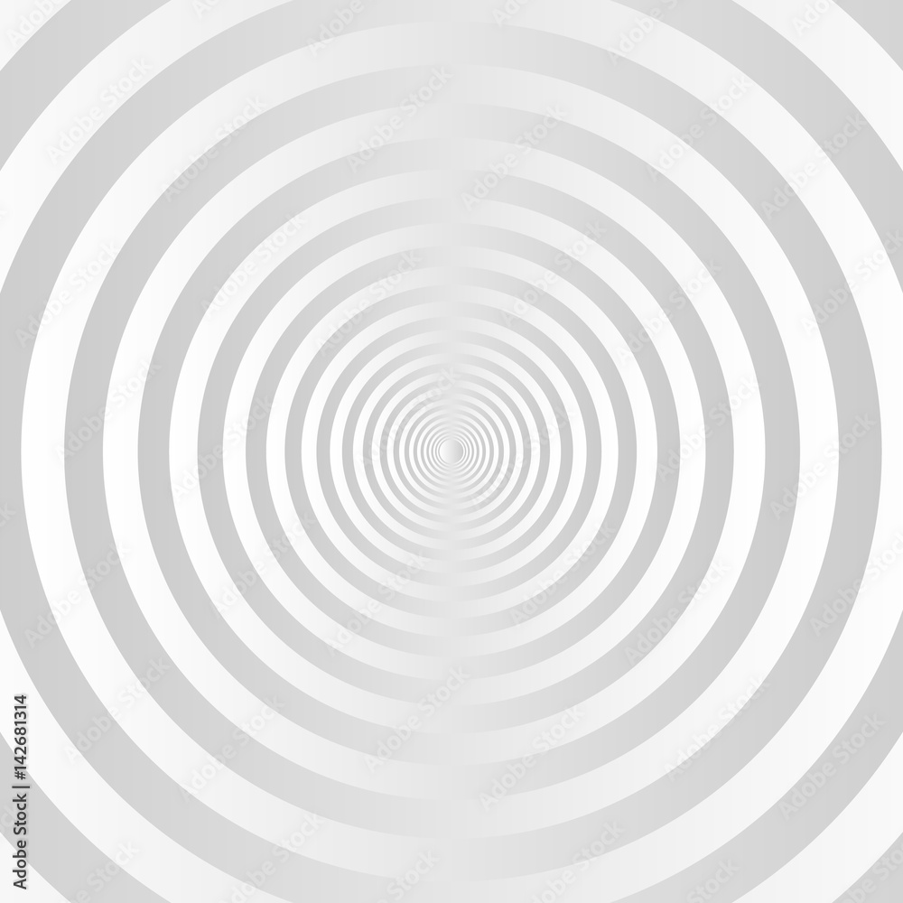 gray and white concentric circles background. vector gray and white concentric circles background. vector